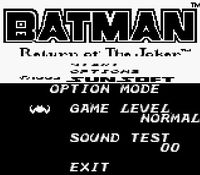 une photo d'Ã©cran de Batman - Return of the Joker sur Nintendo Game Boy